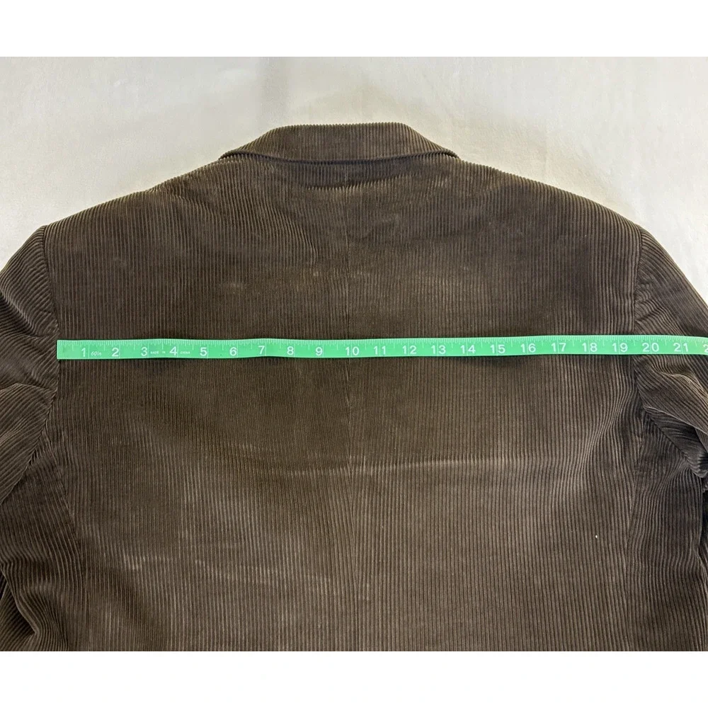 Hunt Valley Wide Whale Corduroy Sport Coat Men's 40R Dark Brown Jacket Blazer